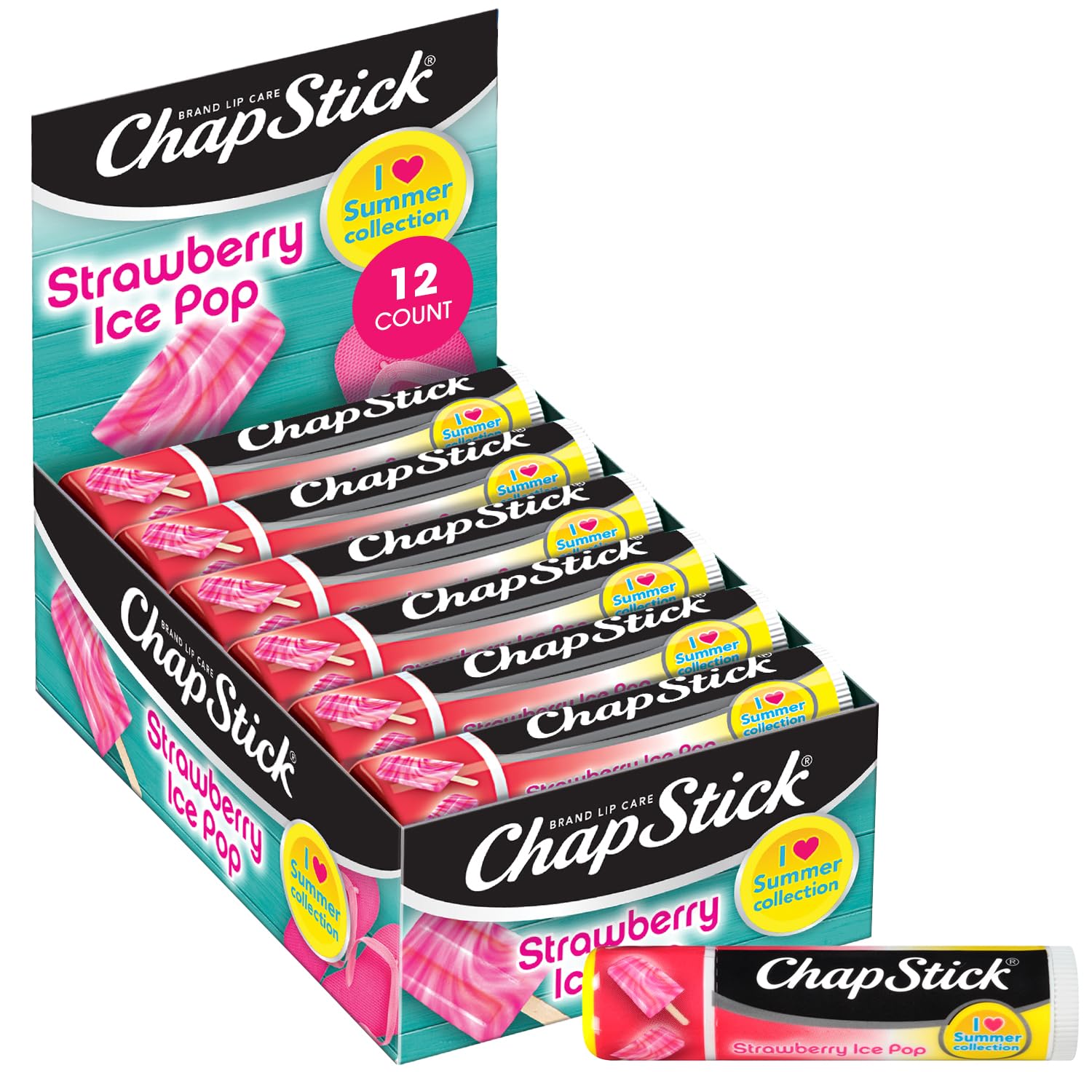 Amazon.com : ChapStick Lip Moisturizer, Strawberry Ice Pop, 12